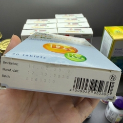 Doppelherz Viên Uống Bổ Sung Vitamin D3 + K2 (30 Viên) - Chính Ngạch Đức