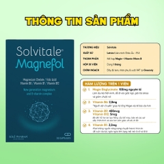 Combo 2 Hộp Solvitale Magnefol Viên Uống Magnesium Bisglycinate + Vitamin nhóm B (Hộp 30 Viên)