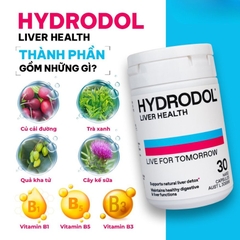 Hydrodol Viên Uống Liver Health  Bổ Gan Thải Độc Mát Gan 30 viên - Chính Ngạch Úc