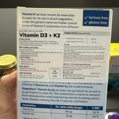 Doppelherz Viên Uống Bổ Sung Vitamin D3 + K2 (30 Viên) - Chính Ngạch Đức