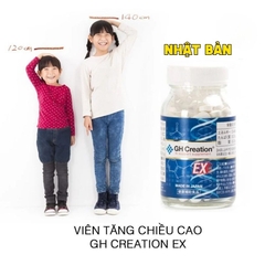 [SẴN HÀNG] GH Creation Viên Uống Hỗ Trợ Tăng Chiều Cao Ex+ (270 viên) - Chính Ngạch Nhật Bản