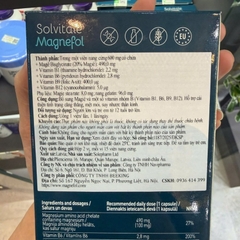 Combo 3 Hộp Solvitale Magnefol Viên Uống Magnesium Bisglycinate + Vitamin nhóm B (Hộp 30 Viên)