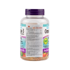 Webber Naturals Viên Uống Hỗ Trợ Tim Mạch, Não Triple Strength Omega 3 900mg EPA/DHA