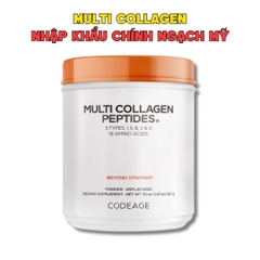 Codeage Bột Collagen Hydrolyzed Multi Collagen 567g - Nhập Khẩu Chính Ngạch Mỹ