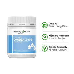 Healthy Care Viên Uống Dầu Cá 3-6-9 Omega 369 Ultimate Của Úc 200 Viên (Chính hãng)