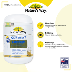 Nature's Way Tinh Chất Kids Smart Lactoferrin & Colostrum Tăng Cường Miễn Dịch Cho Trẻ 30 Gói
