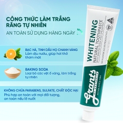 Combo 2 Tuýp Grants of Australia Kem Đánh Răng Chiết Xuất Baking Soda, Bạc Hà 110g