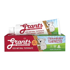 Combo 5 Tuýp Grants of Australia Kem Đánh Răng Hữu Cơ Cho Bé Vị Dâu Strawberry 75g