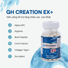 GH Creation Viên Uống Hỗ Trợ Tăng Chiều Cao Nhật Bản Ex+ 270 viên - Hàng Nhập Khẩu Chính Ngạch