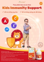 Vitatree Viên Nhai Tăng Đề Kháng Kids Immunity Support Cho Trẻ Từ 4 Tuổi