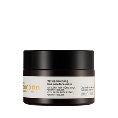 Cocoon Mặt Nạ Dưỡng Ẩm Và Làm Mềm Da Từ Hoa Hồng True Rose Face Mask