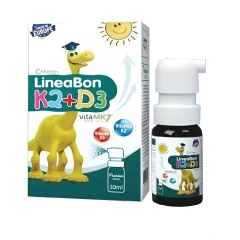 Lineabon Dung Dịch Dạng Xịt K2+D3 Hỗ Trợ Hấp Thu Canxi 10ml