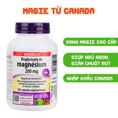 Combo 2 Hộp Webber Naturals Omega 3 900mg EPA/DHA 80 Viên Và Magnesium Bisglycinate 200mg Hỗ Trợ Tim Mạch, Hệ Tiêu Hoá 120 Viên