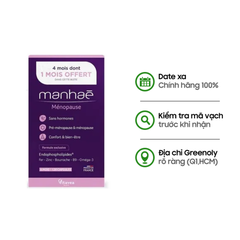 Combo 2 Hộp Manhae Viên Uống Nội Tiết Pháp Cho Phụ Nữ Tiền Mãn Kinh Không Gây U Nang, U Xơ 30 Viên