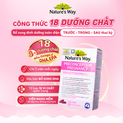 Nature's Way Preconception Pregnancy Viên Uống Bổ Sung Vitamin Tổng Hợp Cho Bà Bầu Breastfeeding Plus 30 Viên