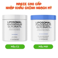 Codeage Viên Uống Liposomal Magnesium Magie Glycinate Hữu Cơ 240 Viên - Chính Ngạch Mỹ, Xuất VAT
