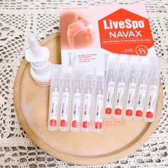 LiveSpo NAVAX Chuyên Dụng Dung Dịch Vệ Sinh Dạng Ống Xịt Mũi Giúp Giảm Nguy Cơ Viêm Đường Tai, Mũi, Họng Hộp 10 Ống
