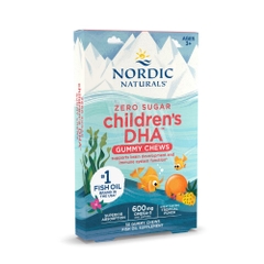 Nordic Naturals Kẹo Dẻo Gummy Children's DHA Hỗ Trợ Bổ Sung DHA Cho Trẻ Em Vị Trái Cây Hộp 30 Viên
