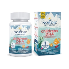 Nordic Naturals Viên Nhai Children's DHA Hỗ Trợ Bổ Sung DHA Cho Trẻ Em Hộp 180 Viên