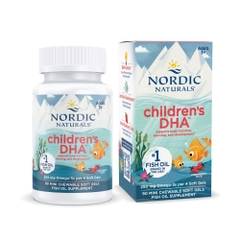 Nordic Naturals Viên Nhai Children's DHA Hỗ Trợ Bổ Sung DHA Cho Trẻ Em Hộp 90 Viên