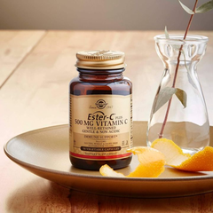 Solgar Viên Uống Bổ Sung Vitamin C Ester-C 500MG Không Kích Ứng Dạ Dày 50 Viên