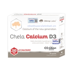 Olimp Labs Viên Uống Chela Canxi D3 280mg Bổ Sung Canxi Và Vitamin D3 Giảm Nguy Cơ Loãng Xương Hộp 30 Viên