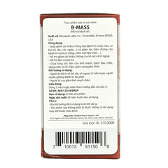 Olympian Labs Viên Uống Hỗ Trợ Cải Thiện Bệnh Trĩ B-MASS 30 Viên