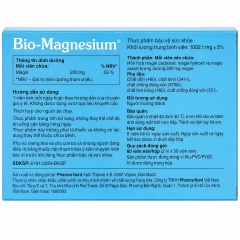 Pharma Nord  Viên Uống Bio - Magnesium Hỗ Trợ Cải Thiện Chức Năng Cơ, Duy Trì Xương Răng Chắc Khỏe 60 Viên