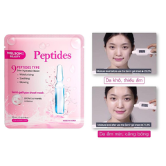 Welson Beauty Mặt Nạ Peptides Dưỡng Ẩm Căng Bóng Da Hộp 10 Miếng