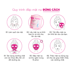 Welson Beauty Mặt Nạ Peptides Dưỡng Ẩm Căng Bóng Da Hộp 10 Miếng