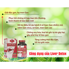 Olympian Labs Viên Uống Hỗ Trợ Bổ Gan Liver Detox 60 Viên