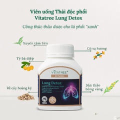 Vitatree Viên Uống  Lung Detox Bổ Phổi 60 Viên