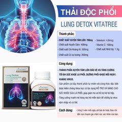 Vitatree Viên Uống  Lung Detox Bổ Phổi 60 Viên