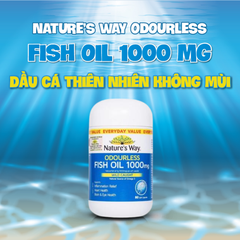 Nature's Way Viên Uống Dầu Cá Không Mùi Odourless Fish Oil 1000mg 80 Viên