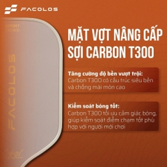 Facolos Vợt Pickleball Sport Series 2025 Màu Xám Nâu Brown Twist