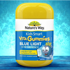Nature's Way Viên Nhai Blue Light Eye Defence Kids Smart Vita Gummies Bảo Vệ Mắt, Tăng Cường Thị Lực, Chống Ánh Sáng Xanh Cho Trẻ 50 Viên