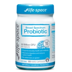 Life Space Men Vi Sinh Broad Spectrum Probiotic Dành Cho Người Lớn Hỗ Trợ Tiêu Hóa Và Hệ Miễn Dịch Khỏe Mạnh 60 Viên
