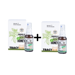 Combo 2 Chai Tracybee Xịt Keo Ong Xanh Vị Bạc Hà Hỗ Trợ Cải Thiện Viêm Họng, Ho 30ml