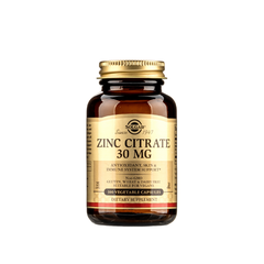 Solgar Viên Uống Bổ Sung Zinc Citrate 30 MG Hỗ Trợ Chống Lão Hóa, Tăng Cường Đề Kháng 100 Viên