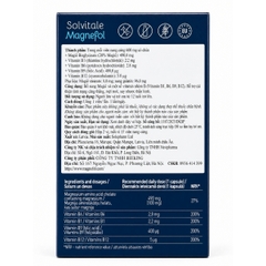Solvitale Magnefol Viên Uống Magnesium Bisglycinate + Vitamin nhóm B (Hộp 30 Viên) - Chính Ngạch, Không Pha Trộn Magie OxyD