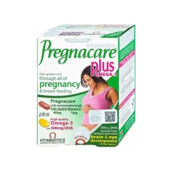 Vitabiotics Viên Uống Pregnacare Plus Bổ Sung Omega 3 Cho Phụ Nữ Mang Thai Và Cho Con Bú Hộp 56 Viên