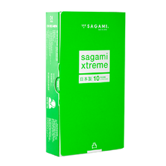 Okamoto Bao Cao Su Gai Gân Sagami Xtreme Green - Hộp 10 Chiếc