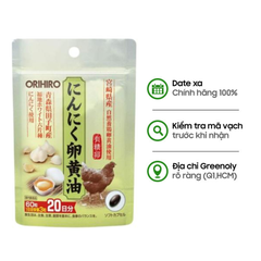 Orihiro Viên Uống Tỏi Lòng Đỏ Trứng Gà 60 Viên