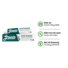 Grants of Australia Kem Đánh Răng Chiết Xuất Baking Soda, Bạc Hà 110g