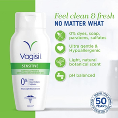 Vagisil Dung Dịch Vệ Sinh Cho Da Nhạy Cảm Sensitive 240ml