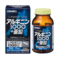 Viên uống Orihiro L-Arginine 1000mg Và Zinc Từ Nhật Bản