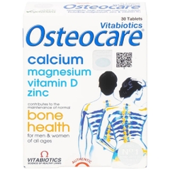 Vitabiotics Viên Uống Osteocare Bổ Sung Canxi, Magie, Vitamin D Và Zinc Hỗ Trợ Chắc Khỏe Xương Hộp 30 Viên
