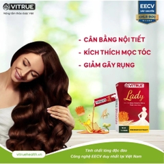 Vitrue Lady Tinh Chất Đông Trùng Hạ Thảo Và Nấm Môn Chùm Tăng Cường Sinh Lý Nữ, Cân Bằng Nội Tiết Tố Hộp 14 Gói