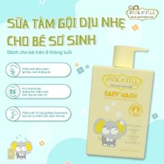 Jack N Jill Sữa Tắm Cho Bé Sơ Sinh 300ml (Màu Vàng)