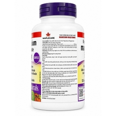 Webber Naturals Viên Uống Magie Magnesium Bisglycinate 200mg - Chính Ngạch Canada, Xuất VAT